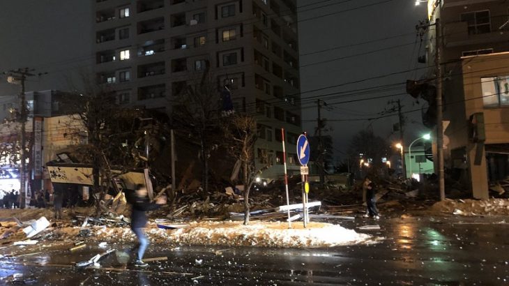 【原因は?】札幌市豊平区で爆発事故!アパマンショップや海さくら倒壊